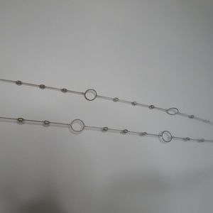 28" silver chain